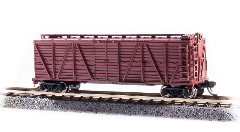 BLI 6600 K7A Stock Car, Unlettered, Boxcar Red, No Sound, 2-pack, N Scale