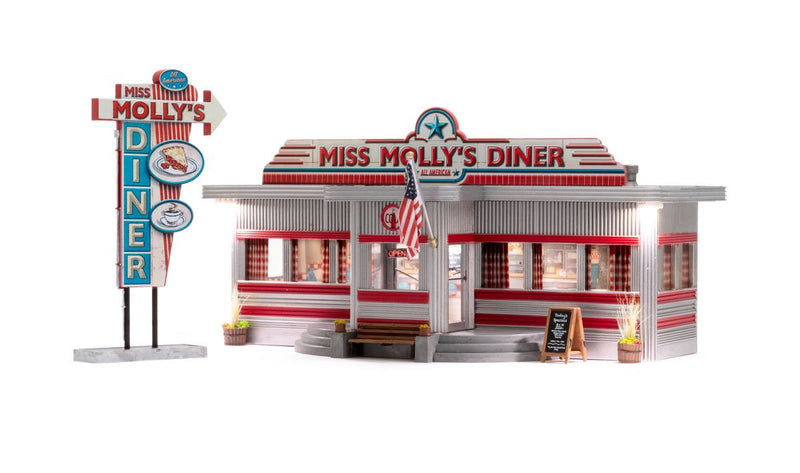 Woodland Scenics 4956 Miss Molly's Diner, N Scale