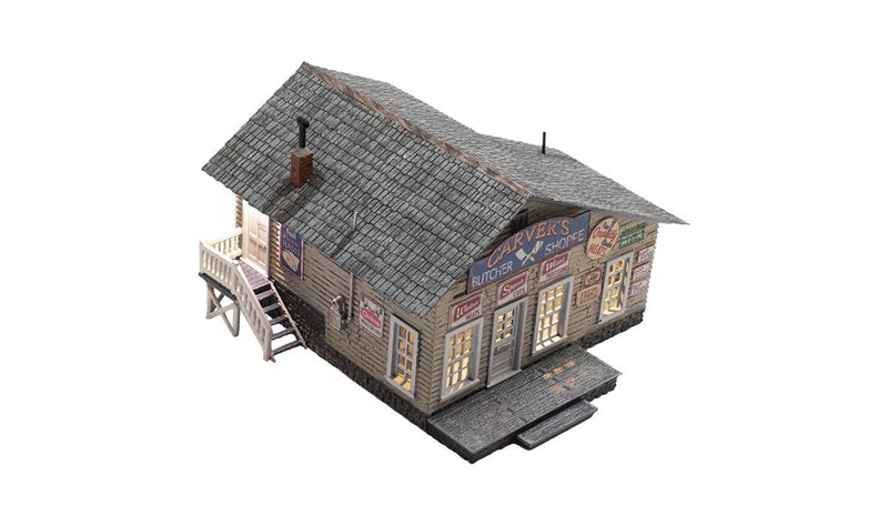 Woodland Scenics BR4958 Carver's Butcher Shoppe, N Scale