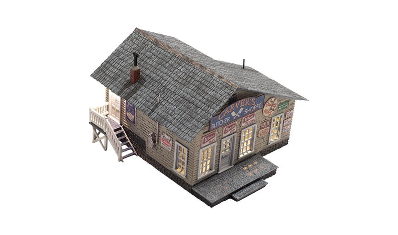Woodland Scenics 4958 Carver's Butcher Shoppe, N Scale