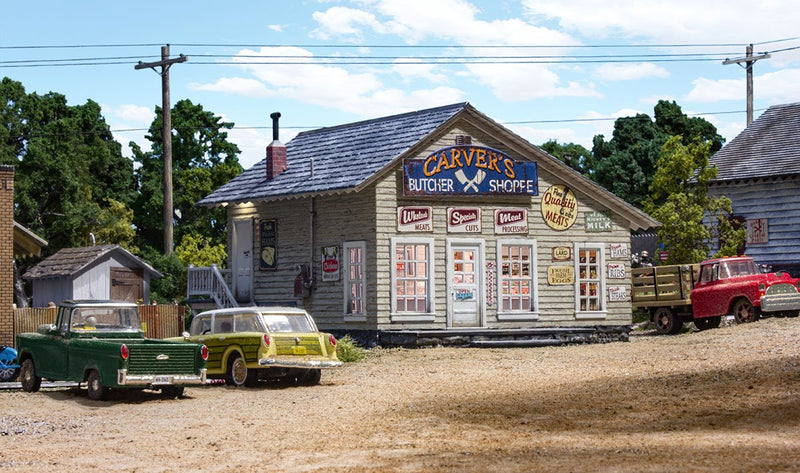 Woodland Scenics BR4958 Carver's Butcher Shoppe, N Scale