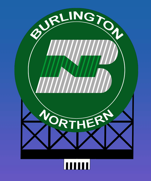 Miller Engineering Animation 880701 Burlington Northern Billboard, HO and O Scales