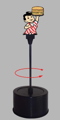 Miller Engineering Animation 55095 Big Boy Rotating Sign