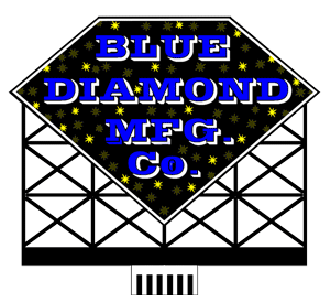 Miller 8581 - Blue Diamond Mfg. Animated Sign, Large