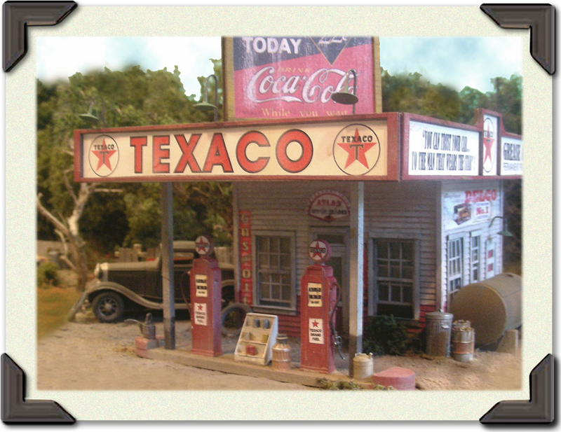 Bar Mills 102 Smiley's Texaco Station Kit, HO