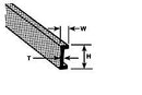 Plastruct 90041 ABS Channels -- 1/16 x 10" .2 x 25.4cm pkg(10), All Scales