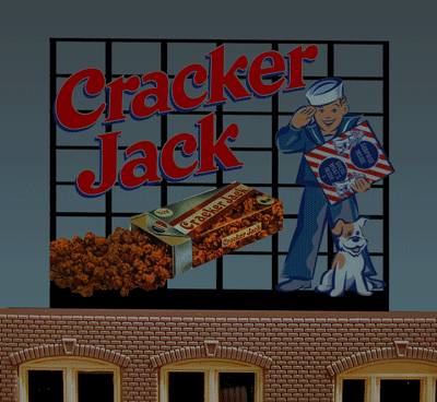 Miller Engineering Animation 440102 Cracker Jack Billboard, Small