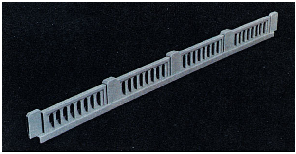 Rix Products 6280154 1930s Overpass Railin pkg(4) , N Scale