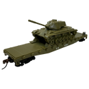 Rock Island Hobby RIH032160 HO Scale US Army Flat Car with Tank