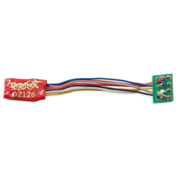 Digitrax DZ126PS 1 Amp Z / N / HO Scale Decoder with DCC Medium Plug with 1 â€˜ Harness, HO, N, and Z Scales