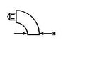 Plastruct 95044 90-Degree Female Elbows pkg(5) -- Fits