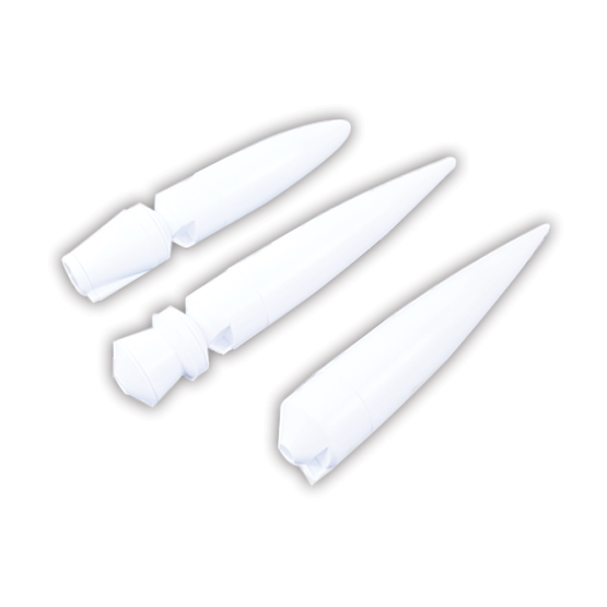 Estes Rockets 3165 NC-60 Long Nose Cone Asst.  (3 pk)