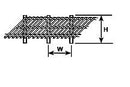 Plastruct 90457 Fence 45 Degree Rails x 30", O Scale
