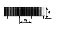 Plastruct 90458 Picket Fence -- 75" Long, All Scales