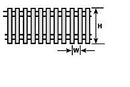 Plastruct 90465 Picket Fence -- 28", O Scale