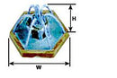 Plastruct 94733 Fountain -- Square 1", All Scales