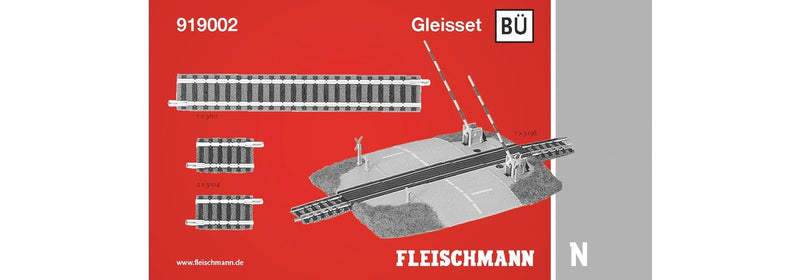 Fleischmann 919002 - Track Set With Level Crossing, N Scale