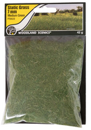 Woodland Scenics FS622 Static Grass, Medium Green (7mm)