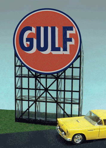 Miller Engineering Animation 6082 Gulf Roadside Billboard, Smal