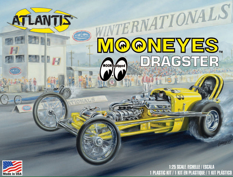 Atlantis Models H1223 MOONEYES Dragster 1/25 Plastic Model kit Atlantis