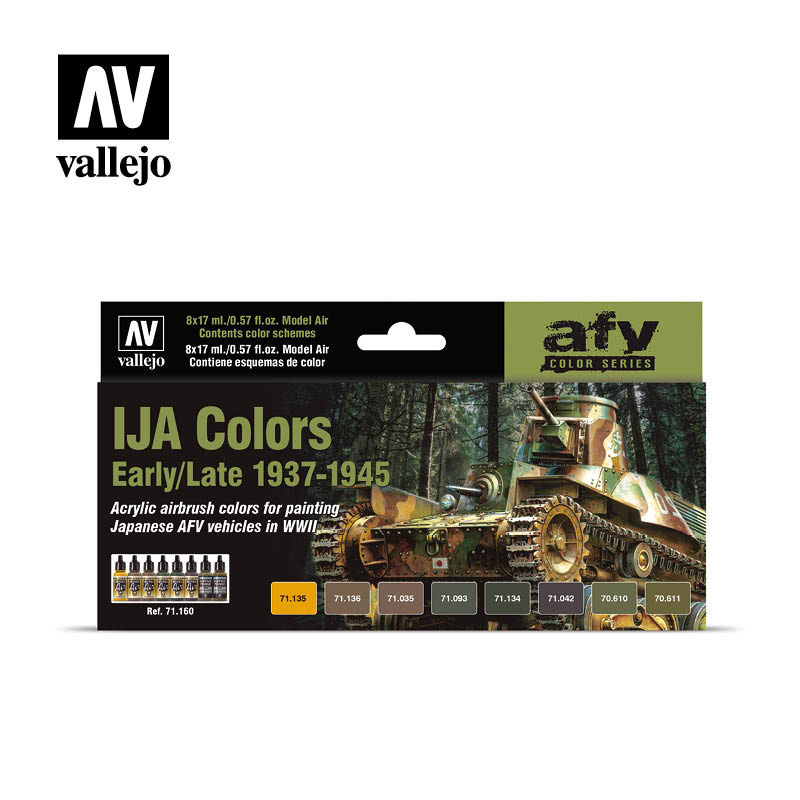 Vallejo Acrylic Paints 71160 IJA Colors Early/Late 1937-1945