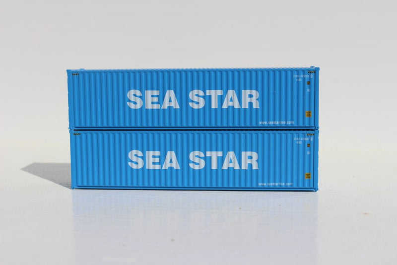 Jacksonville Terminal Company 405043 SEA STAR 40' HIGH CUBE containers with Magnetic system, Corrugated-side. JTC