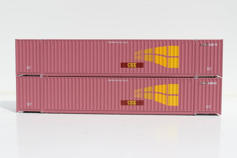 Jacksonville Terminal Company 535017 CSX (ex-STAX) Intermodal 53' HIGH CUBE 6-42-6 corrugated containers with Magnetic system, Corrugated-side. JTC