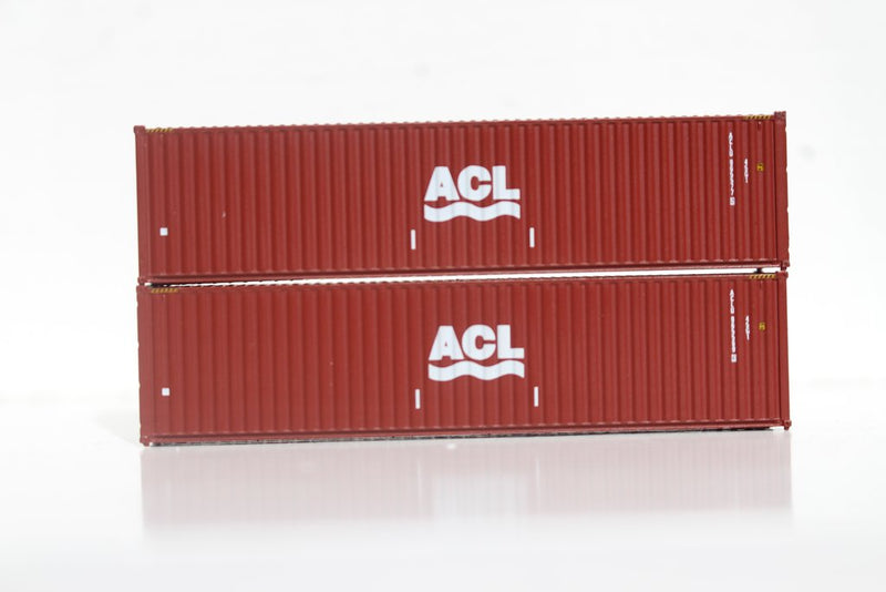 Jacksonville Terminal Company 405018 ACL (Atlantic Container Line) 40' HIGH CUBE containers with Magnetic system, Corrugated-side. JTC