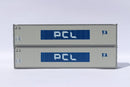 Jacksonville Terminal Company 405661 PCL 40' Standard height (8'6") Smooth-side containers. 405661, N Scale