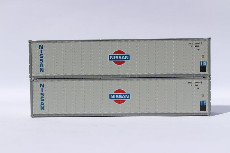 Jacksonville Terminal Company 405660 NISSAN 40' Standard height (8'6") Smooth-side containers. JTC