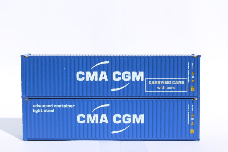 Jacksonville Terminal Company 405092M CMA CGM MIX PACK B - 40' HIGH CUBE containers with Magnetic system, Corrugated-side. JTC