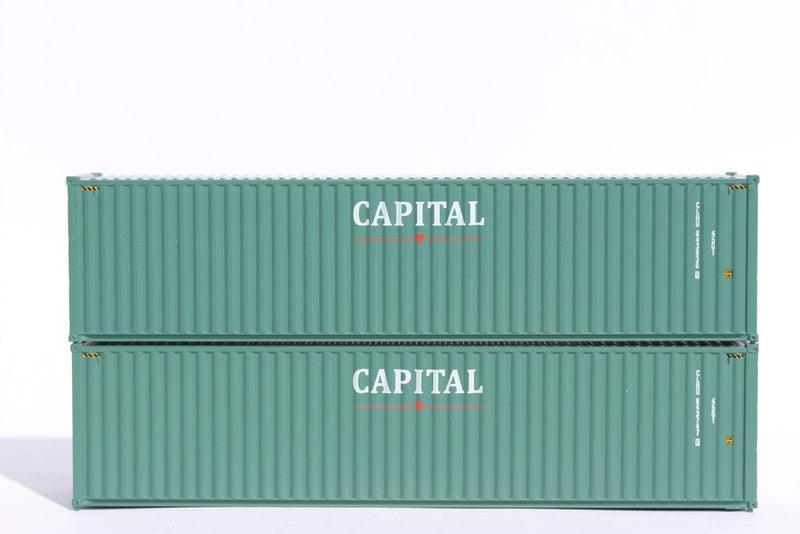 Jacksonville Terminal Company 405017 CAPITAL 40' HIGH CUBE containers with Magnetic system, Corrugated-side. JTC