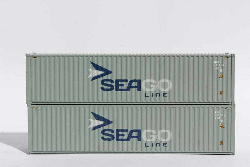 Jacksonville Terminal Company 405057 SEAGO LINE 40' HIGH CUBE containers with Magnetic system, Corrugated-side. JTC