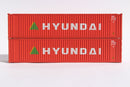 Jacksonville Terminal Company 405557 HYUNDAI (early) 40' Std. Height 2-P-44-P-2 'Square Corrugated' side containers JTC