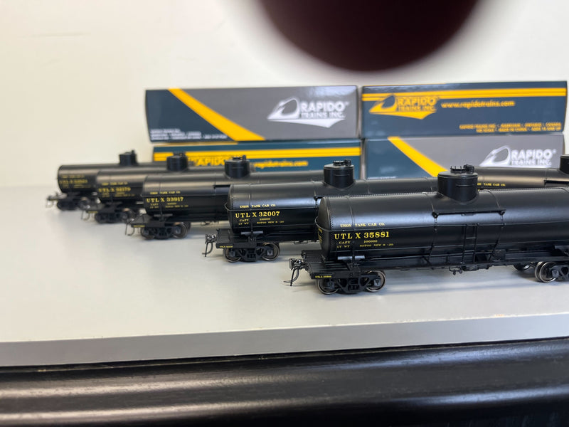 Rapido 159002 HO Union X-3 Tankcar: UTLX - 1930s Paint: 6-Pack