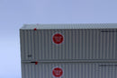 Jacksonville Terminal Company 485029 "VS" Missouri Pacific "Buzzsaw" 48' HC 3-42-3 corrugated containers with Magnetic system,, N Scale