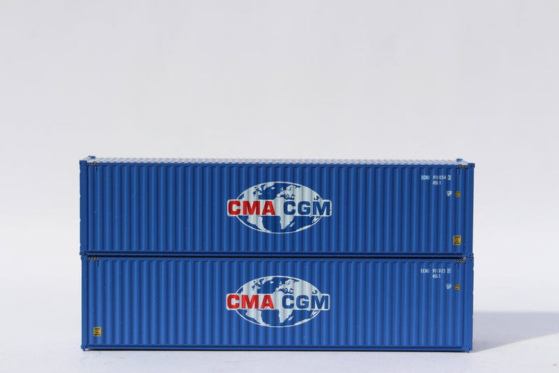 Jacksonville Terminal Company 405103 CMA CGM (Globe logo) 40' High Cube Containers JTC