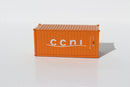 Jacksonville Terminal Company 205306 CCNI 20' Std. height containers with Magnetic system, Corrugated-side. JTC-205306, N Scale