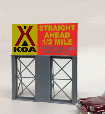 Miller Engineering Animation 339090 KOA N/Z billboard Suitable for N/Z scales