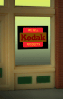 Miller Engineering Animation 8875 Kodak Window sign, small