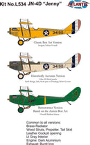 Atlantis Models 534 Curtiss Jenny JN-4 Model Kit 1:48