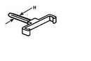 Plastruct 95436 Ladder Clips pkg(5), N Scale