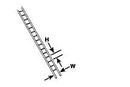 Plastruct 90672 Styrene - Ladder pkg(2) -- 5" Long, All Scales