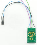 Train Control Systems TCS1443 MC4-KAC 4-Function DCC Decoder w/TCS Keep Alive Wires - Control Only -- No Harness w/2-Pin Connector for KA Unit .4 x .72 x .19" or 10.7 x 18.4 x 4, HO Scale