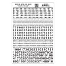 Woodland Scenics WOO726 Dry Transfer Numbers Only - Railroad Gothic - Black, All Scales