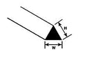 Plastruct 90842 .040 Triangular Styrene Rod, All Scales