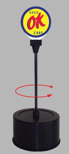 Miller Engineering Animation 55 090 OK Rotating sign, HO/O Scale
