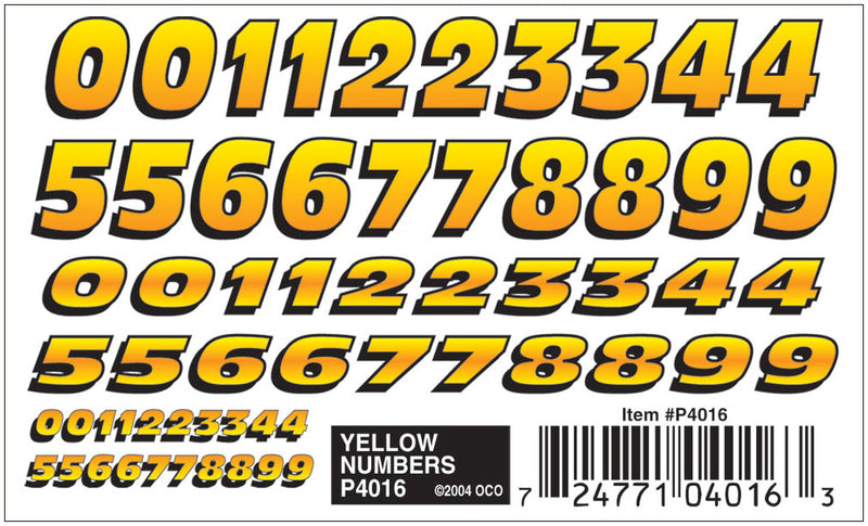 Yellow Numbers