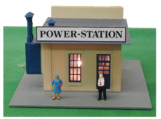 Model Power 580  Power Station,  Built Up, HO Scale