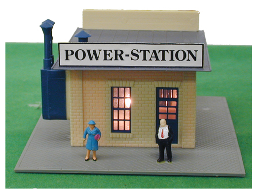Model Power MDP580 Power Station, Built Up, HO Scale